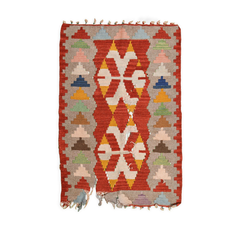 Vintage Turkish rug - Red Sage colors | 76 cm x 120 cm