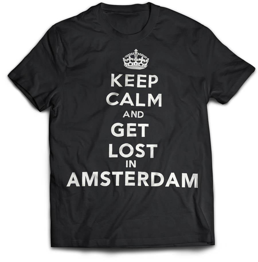 "Keep Calm & Get Lost in Amsterdam" Boyfriend T-Shirt