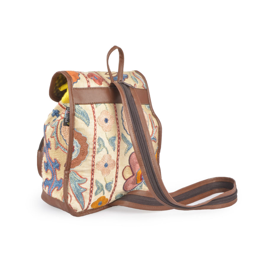 lost in Amsterdam bag | silk embroidered backpack | handwoven handmade in Turkey