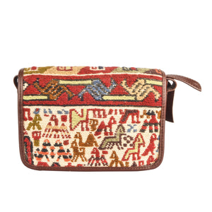 Original Lost in Amsterdam Mini Satchel Bag Handbag Handmade with Traditional Turkish Organic Wool Kilim 