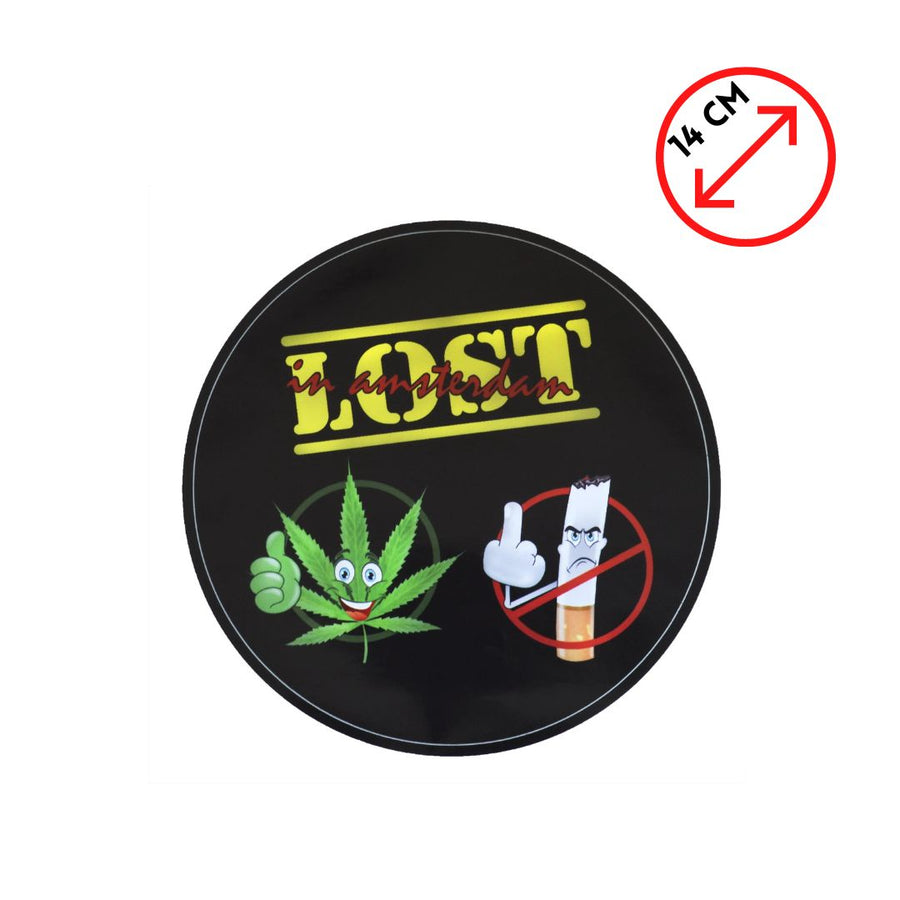 Lost  in Amsterdam Smoking Sticker Small