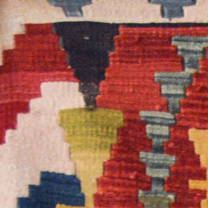Anatolian knotted rug | geometrical handmade mat | home decor 