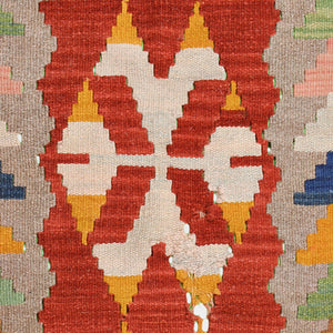 Vintage Turkish rug - Red Sage colors | 76 cm x 120 cm