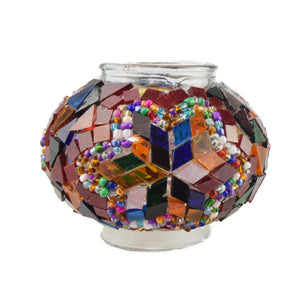 Decorative Item | Stained Glass Mosaic Spot Holder With Star Shape