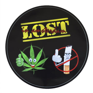 lost in amsterdam | sticker | cannabis YES | no smoking | legalize marijuana